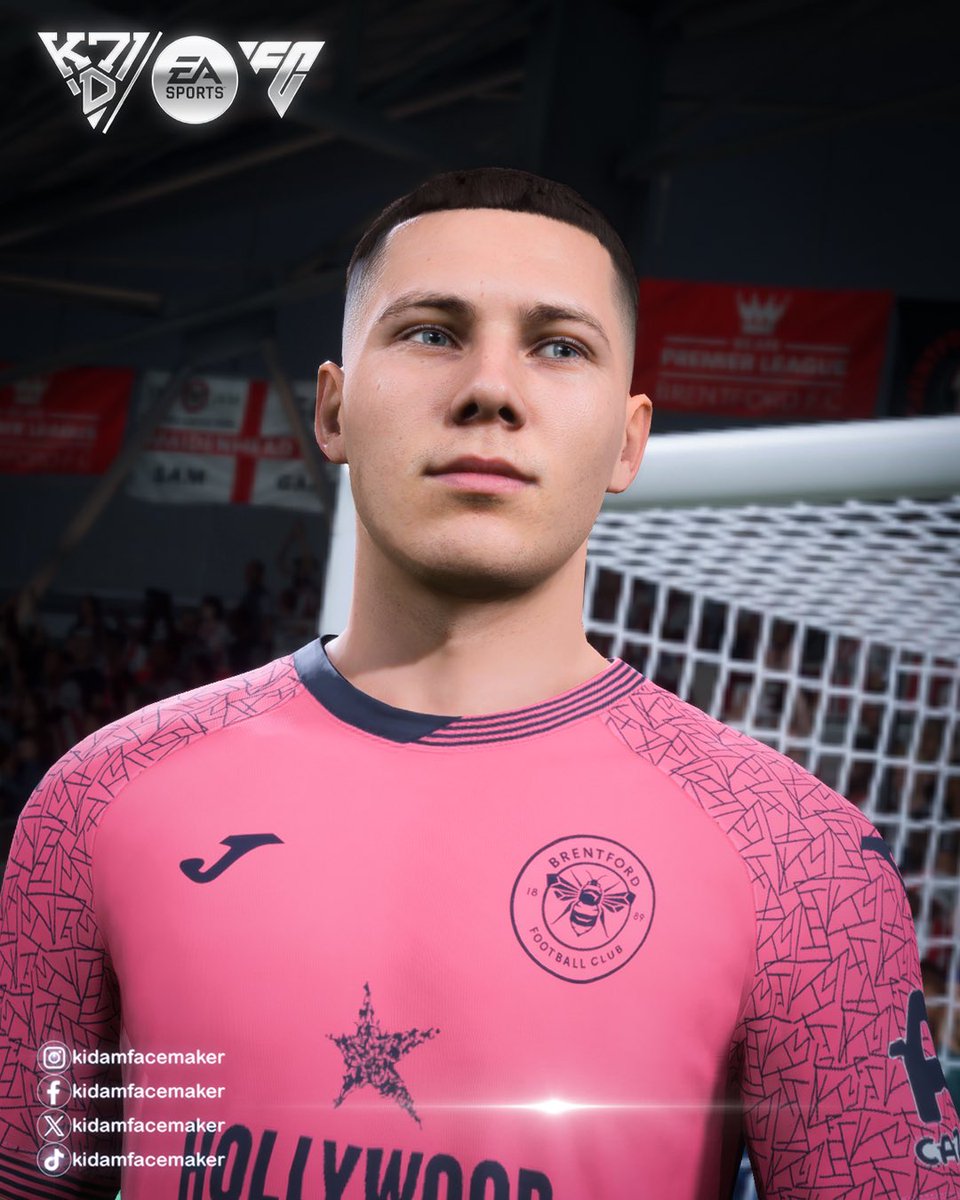 Kidamfacemaker's tweet photo. Hákon Valdimarsson | FACE FC24,25,26
✨ Brentford Player ✨

✅ Now Released!
📍 Available via Bio (BMC / Ko-Fi / Trakteer)

💫 Join membership or buy to unlock this face &amp; more creations.
Level up your game! ⚡

#FC26 
#EAFC 
@EASPORTSFC https://t.co/aJW1j6CNhC