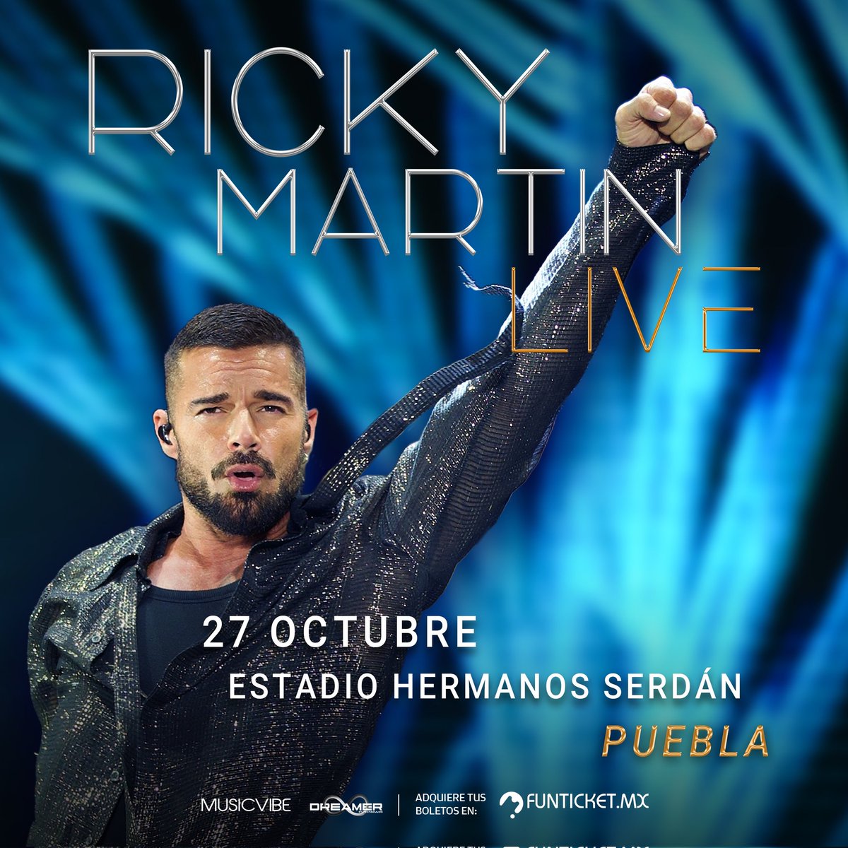 larevista_unica's tweet photo. Ricky Martin llegará a Puebla como parte de su gira “Ricky Martin Live México 2026” este 27 de octubre.
#RevistaÚnica #RickyMartin #PueblaCity https://t.co/7MRA2fyJlp