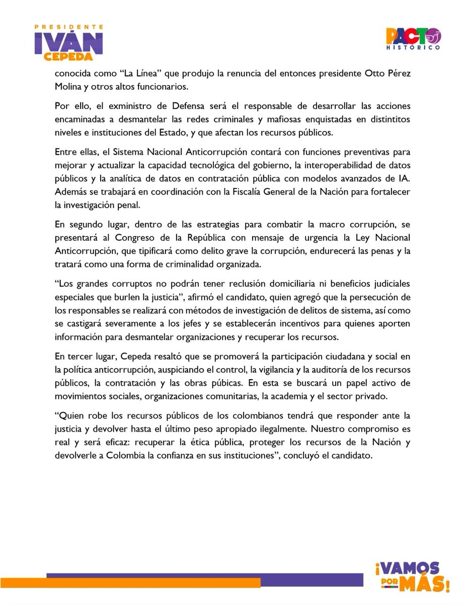 Iván Cepeda Castro tweet media