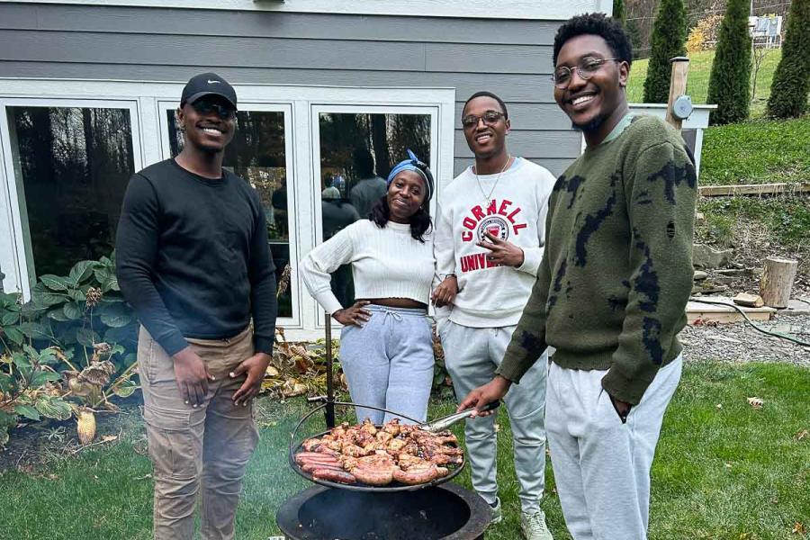 CornellCAS's tweet photo. Cornell's liberal arts curriculum "refused to let me stay in one lane," says biological sciences grad Takunda Chikuvire '26, who took courses on Black feminist health theory, ecological physiology and more. "In time, I realized they were the  education." 
https://t.co/t54B23H0Vd https://t.co/Cq5hQ3NBsv