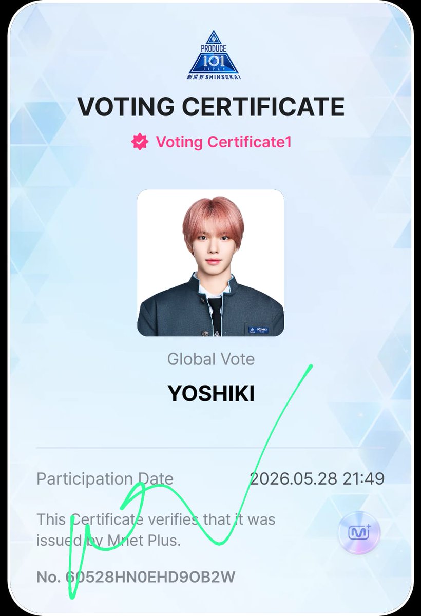 seophere's tweet photo. Vote for Yada Yoshiki on MNET plus 😎 https://t.co/hIiuTAJFom