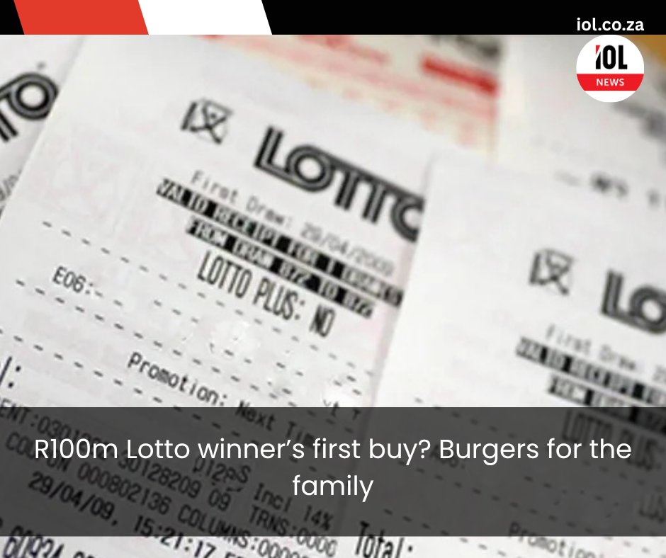 IOL's tweet photo. A mining entrepreneur has claimed South Africa’s R100 million Lotto jackpot, and his first purchase was simply burgers for his family. He said he will also use part of the winnings to fund youth education at his church, while securing his family’s future.
Read on https://t.co/Tljg8ShdjY
#LottoWinner #R100MillionJackpot #UbuntuSpirit
#FeelGoodNews