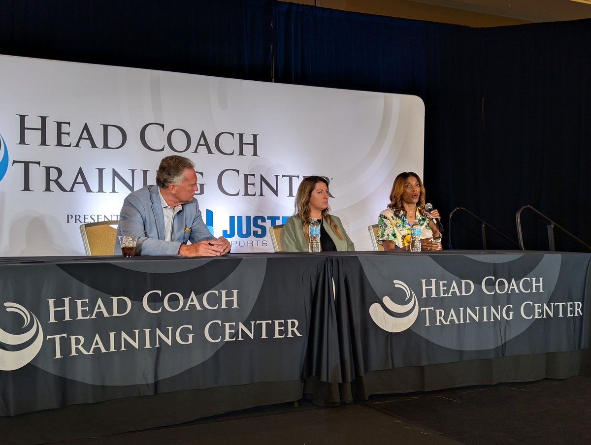 HeadCoachTC's tweet photo. Behind the search at #HCTC26 #WBLC26.

@UTAMavs' @Ira_Childress25 is moderating an important panel discussion with Parker Executive Search's @THEsarden17, @TurnkeyZRG's @KatyEyoung1, and @UCFKnights' @CoachZZ on how coaches can stand out in the search process.

From preparation and relationship-building to communication, leadership, and professional presence, this session is focused on helping coaches better understand what decision makers are looking for and how to position themselves for future opportunities.
Session: “Behind the Search: How to Stand Out in the Search Process.”

Professional development, leadership, and connection continue throughout the conference.