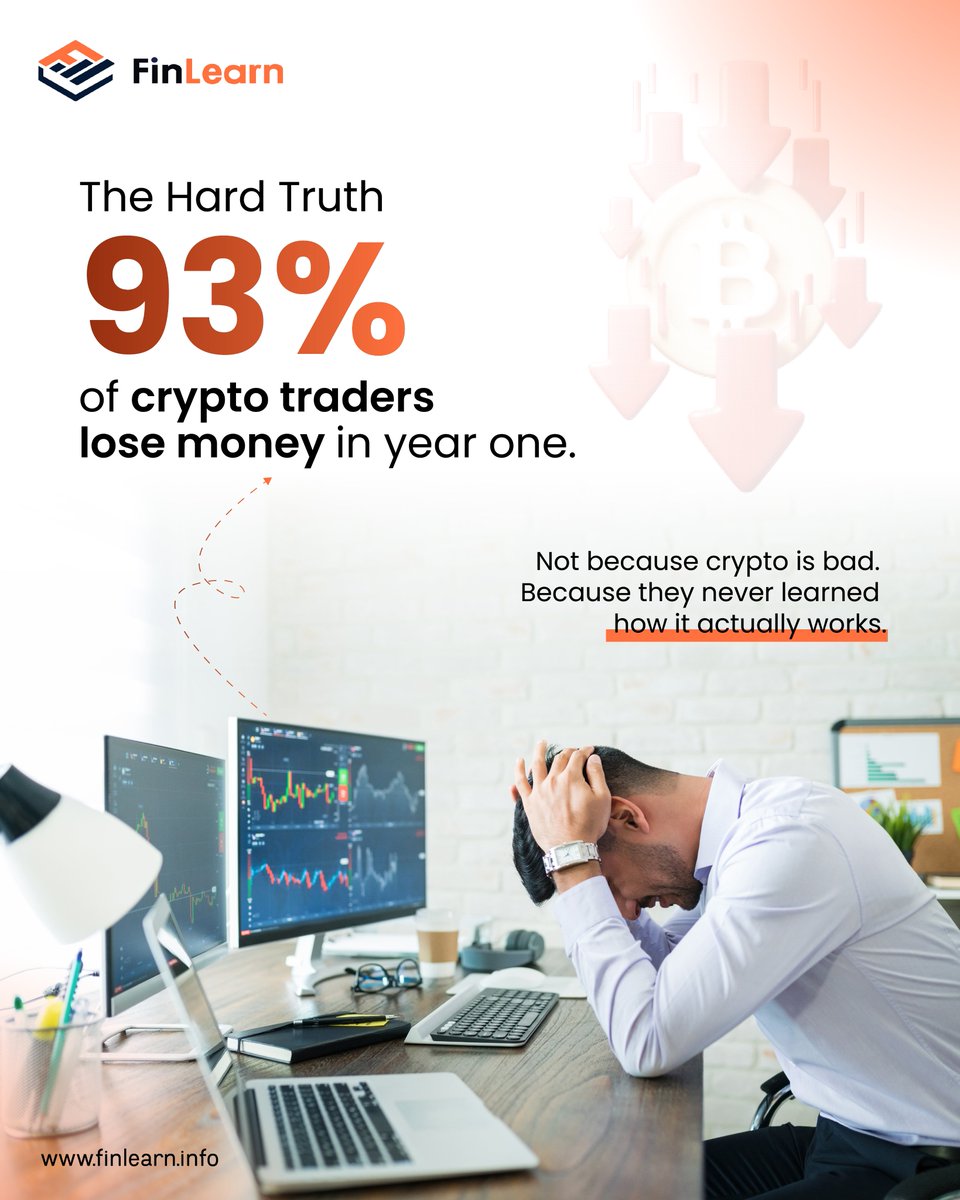 FinLearnAcademy's tweet photo. Crypto trading isn’t just about buying coins and chasing profits 📉

Without understanding risk, volatility, and strategy, many traders struggle in the markets.

The real edge comes from education, patience, and smart decision-making.

🌐 https://t.co/fyBRXU21YV https://t.co/eoW0CEbqtF