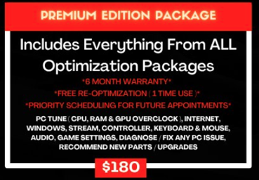 MasonReact's tweet photo. Low FPS? Input delay? Stutters?

Our Premium Optimization Package fixes it ALL + more benefits 👇
✅ CPU/GPU/RAM tuning
✅ Windows + Internet optimization
✅ Game optimization &amp; settings
✅ Audio, stream, controller tuning
6 MONTH WARRANTY + FREE re-optimization included. https://t.co/6EjGNrH16G