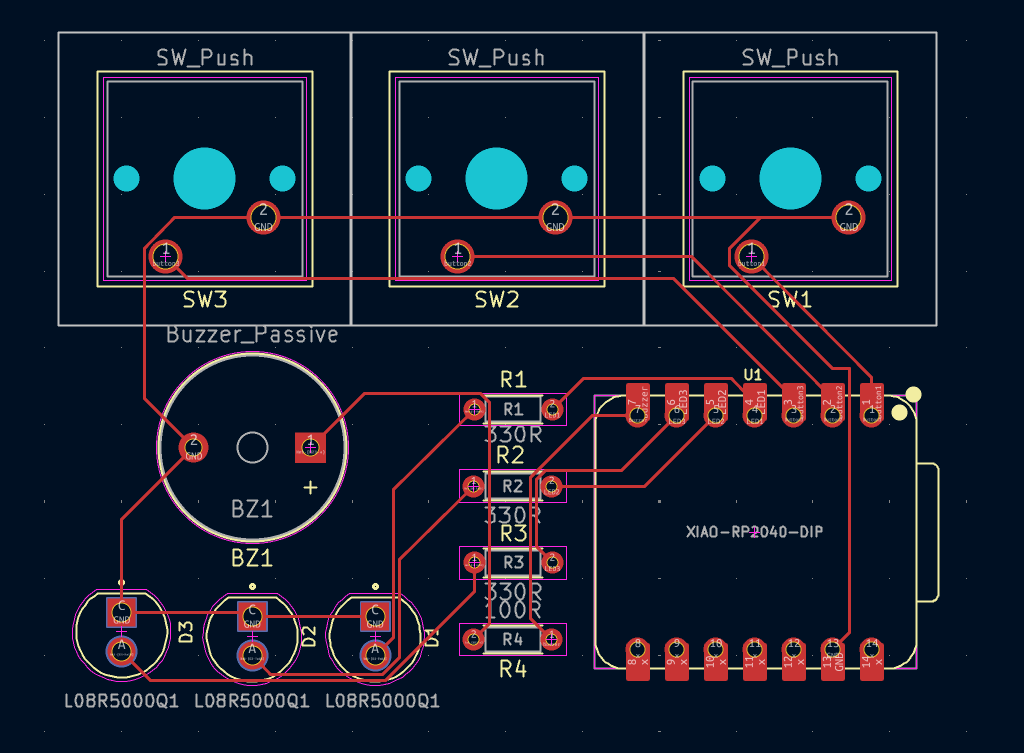 shashwatvalid's tweet photo. been sitting on hardware for a really long time and finally decided to go deeper. im very early, and still understanding basic components, but I have something to present..

i built keystorm-x3, my first pcb:

- it's a 3-key macropad with cherry mx switches
- can connect to your device using a USB-C port
- allows you to create key presets, which you can toggle between using long keypress on 3 keys simultaneously

it's still a hobby project, but feel free to check it out: https://t.co/g4RzX98JU7

order for pcb printing & components is placed, once it arrives will post an update with the assembled version, cya!
