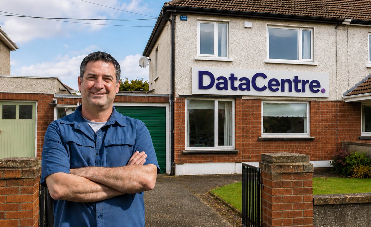 DrHaroldNews's tweet photo. Dublin Man Registers Home As Data Centre So Government Will Pay His Electricity Bills https://t.co/wLLutZ9jE6