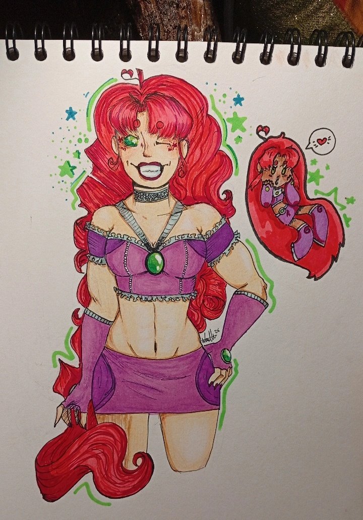 Moon_draw1's tweet photo. #dccomics #titans #starfire https://t.co/V2cHIdMO9q