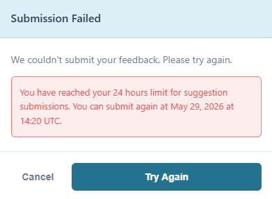 BurgCommunity's tweet photo. Every time I try to suggest feedback, it just does this
@heybloxburg @FroggyHopz_RBLX @BramPeee @lilmahri https://t.co/zrNeAFgaFF