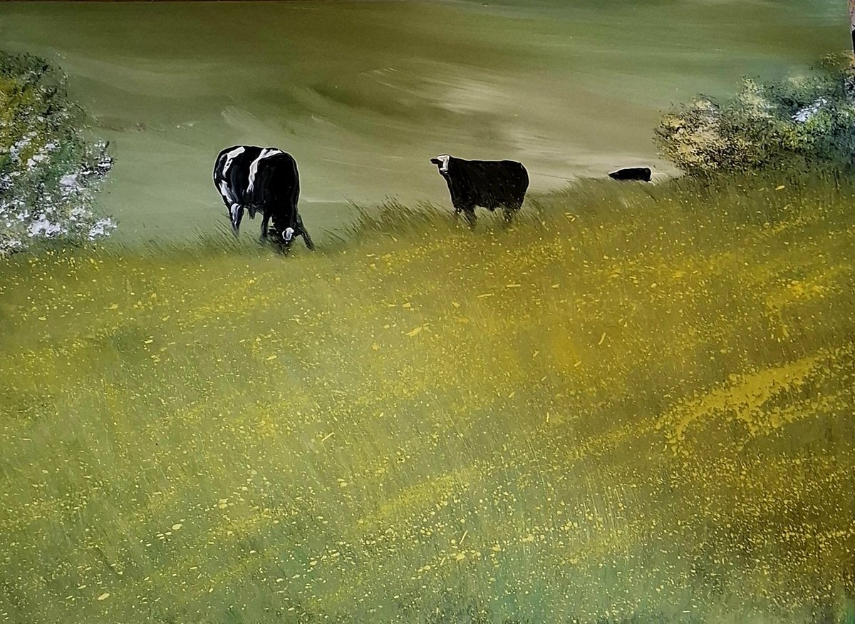 karadoherty's tweet photo. This piece " cows and hawthorn "

Will be on exhibition at boyle arts festival 😀 ✨️ 

100cm x 77cm
Acryl on deep edge canvas

#boyleartsfestival 
#Boyle
#roscommon 
#artstrail https://t.co/5yuefdmisQ