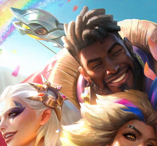 ttwisted35's tweet photo. Graves has a card on his earing referencing Twisted Fate
Diana has the solari crest referencing Leona
Neeko has a tooth and some jewls to reference Nidalee
K'Sante has Tope's bow https://t.co/4PoWA07dWS