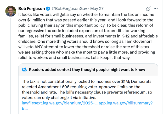thehoffather's tweet photo. Bob Ferguson gets slapped with a Community Note for his lies about the income tax

Glorious https://t.co/LbhkhMq9xv