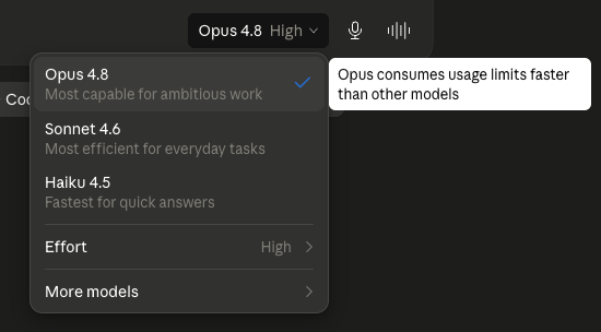 monstergrinch69's tweet photo. Claude Opus 4.8 - Can't wait for all the dev bro's and their "omg I hit the limit in 5 minutes running 19 agents for all my sick projects and stuff" https://t.co/R7DBLWs0Lw