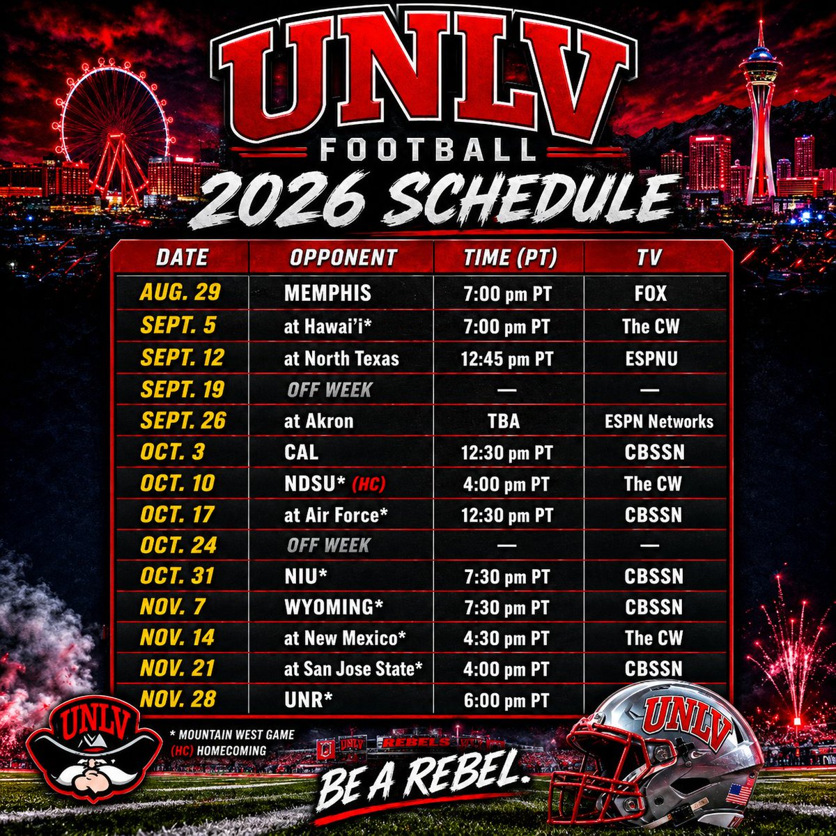 stevecofield's tweet photo. Caleb is looking for big crowds this year at the Rebels home games. Four of six games start 6p or later. 

Perfect for record-setting attendance. 

Watch ⬇️ https://t.co/EG8x7naJQQ