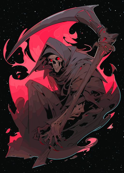 WWorld_Of_Stuff's tweet photo. Art of the Day! "Reaper's Glare". Buy at: https://t.co/VGqmbflgEm https://t.co/VcM3yOozVb