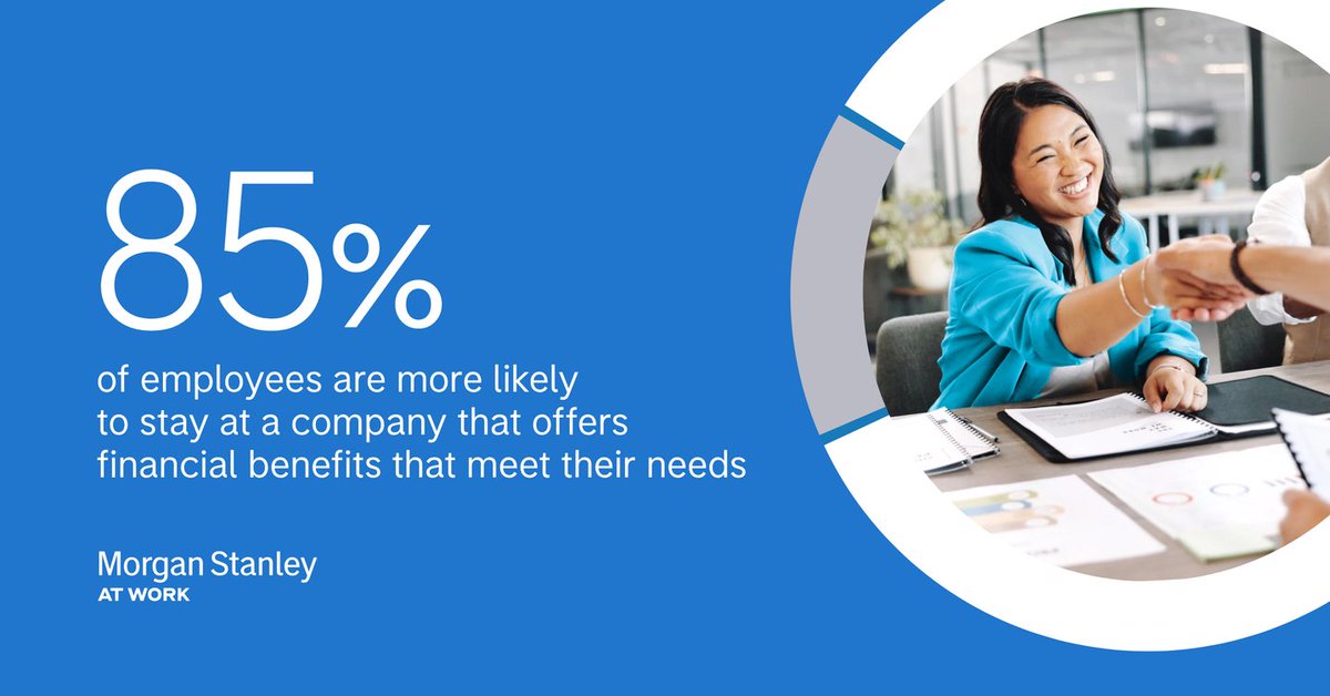 MikeTrizz13MS's tweet photo. The State of the Workplace 2026 Financial Benefits Study is now live. To explore how workplace financial benefits, retirement support and equity compensation can help drive talent retention and employee engagement, explore the full study here: https://t.co/q8xkzDOLk3 https://t.co/Auz5Kg4Rgq