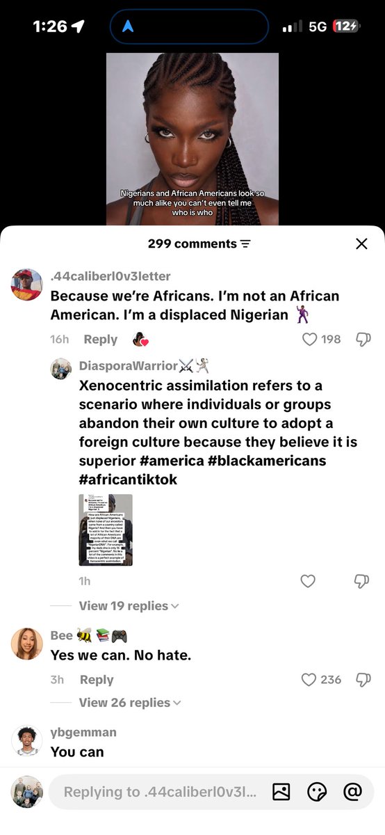 CallMeRise14725's tweet photo. A lot of Afro Americans genuinely have no sense of ethnic pride and generally want to practice xenocentric assimilation, it’s really sad cause our ancestors accomplished so much in America and people just reject it cause they don’t feel as tho it’s real enough https://t.co/hPYNsyzyBr