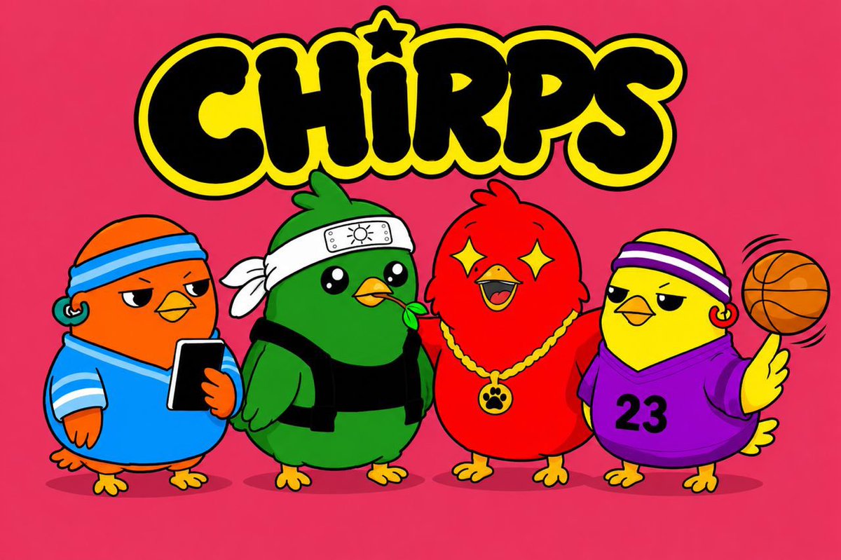 CH1RPNFTS's tweet photo. something’s been missing on eth lately… too clean, too serious

so we drew 2222 chaotic little birds to bring the old degen energy back 

welcome to CH1RPS

real degens know what to do…
leave your mark 🐦 https://t.co/UgAASnUJIJ