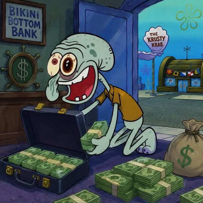 neverselling777's tweet photo. @0xCryptoshi $squidward and solana:VNo7EjR3XVzvbjUgQrFAXNwSms34fHwHBt1Xoaopump 
the chudhouse situation is actually insane. complete mental asylum over there. https://t.co/YnCLHbSO26