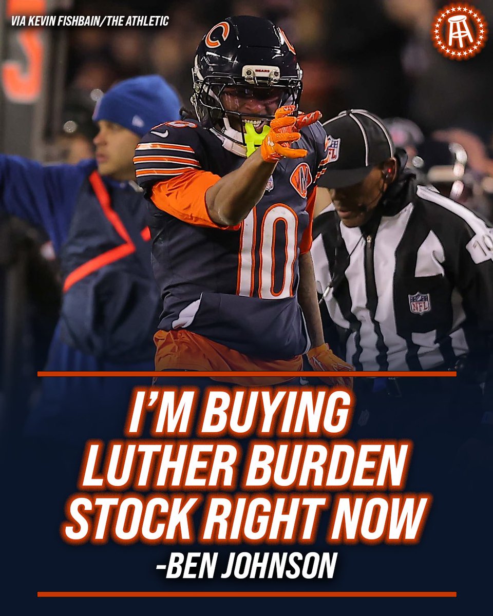 barstoolchicago's tweet photo. Big Year 2 incoming for Luther Burden. https://t.co/wFAh7YprWt