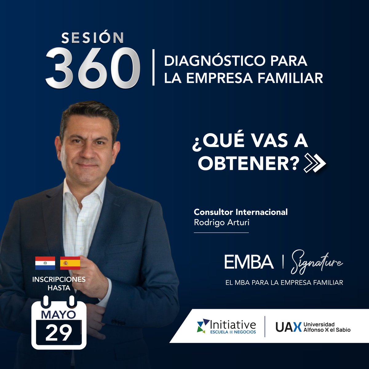 initiativepy's tweet photo. En la Sesión 360: Diagnóstico para la Empresa Familiar vas a identificar las áreas clave de mejora y construir un mapa claro para potenciar el crecimiento de tu organización. 🚀

Inscripciones abiertas. Escribinos al whatsapp https://t.co/fbLaSHE5rZ https://t.co/HfhLnfiL4p