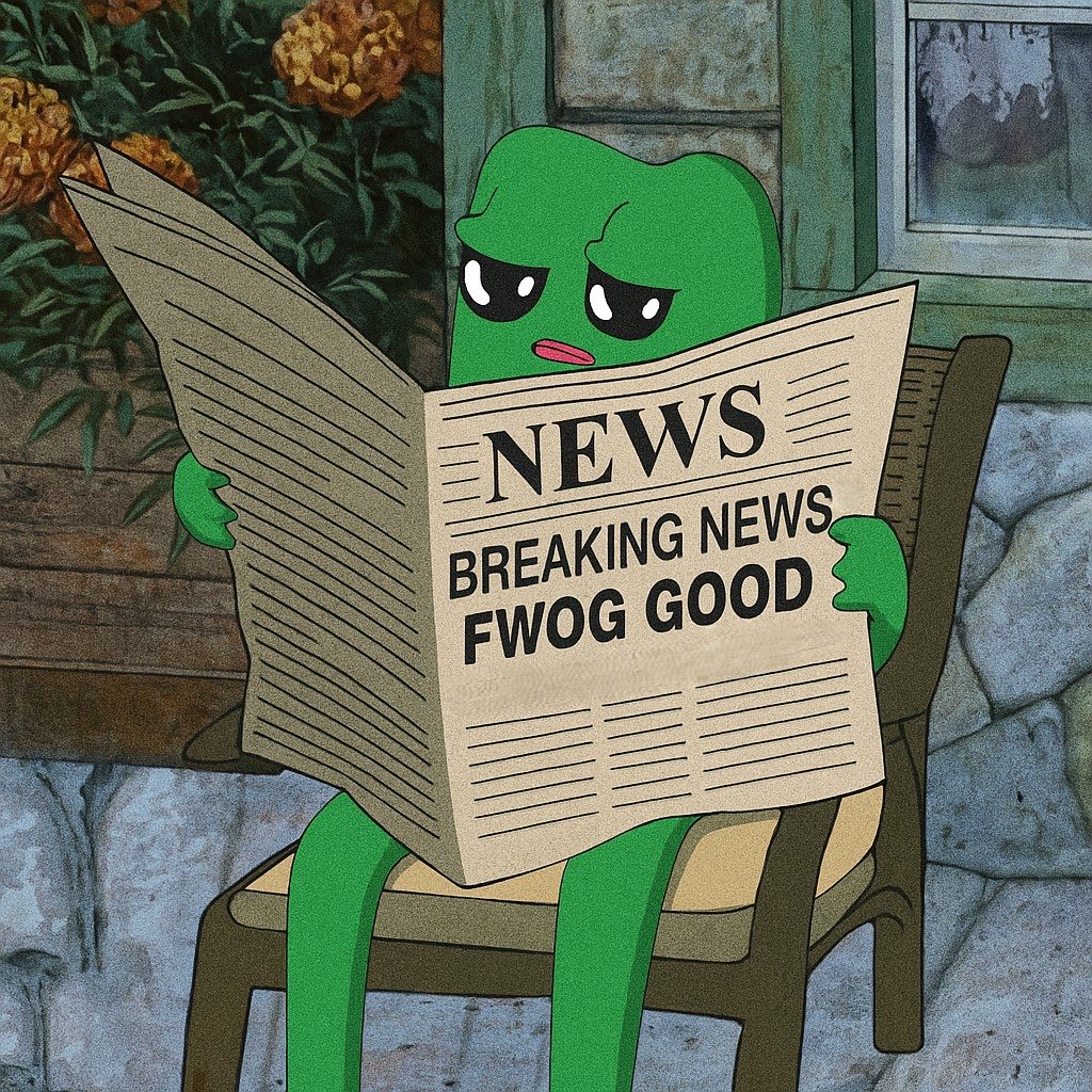 Meritorius17's tweet photo. Bull posting about $FWOG (day 525)

It’s just a fwog.

Fwog IP is growing.

Enjoy the $fwog https://t.co/Yks3OBPVPZ
