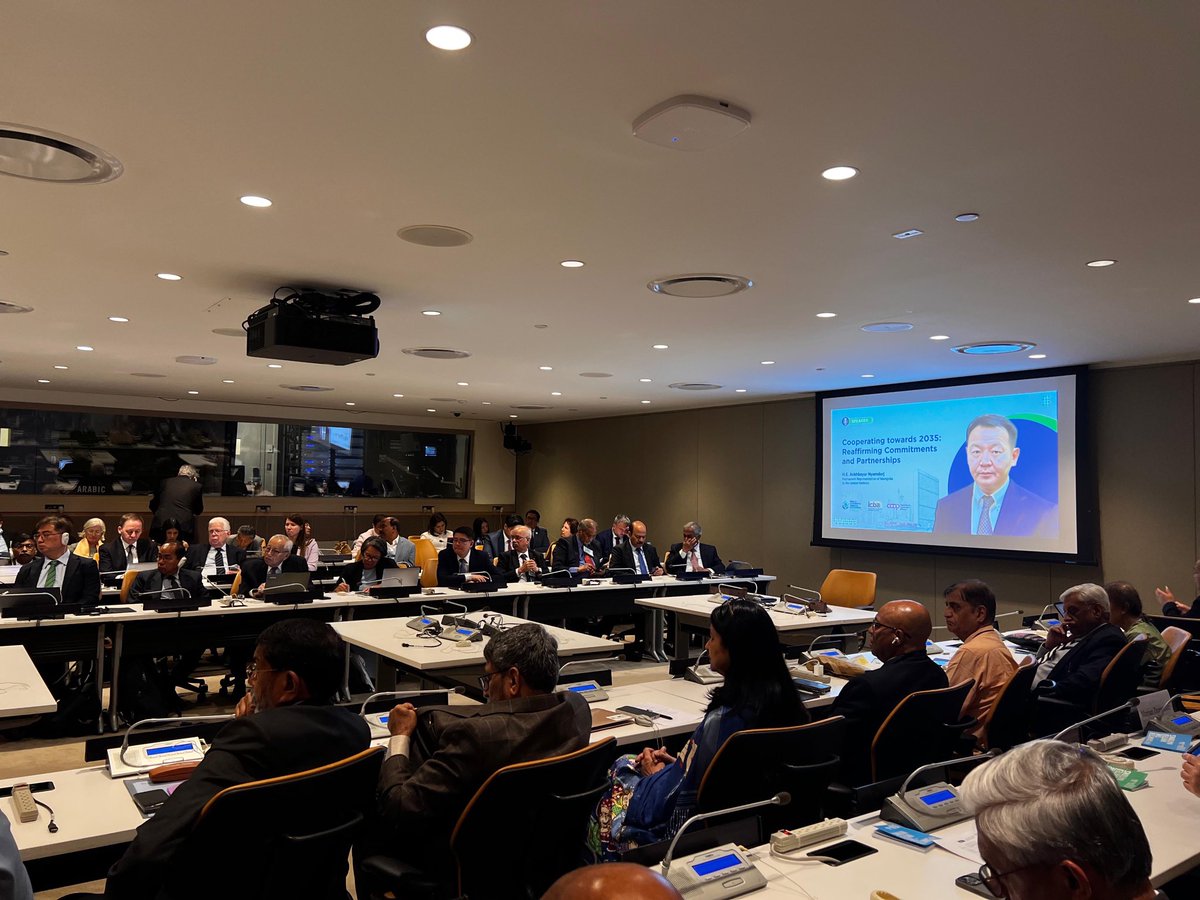 nymongolia's tweet photo. OTD: https://t.co/zOdYJJrfYa. Ankhbayar Nyamdorj, PR of 🇲🇳 to the 🇺🇳, delivered an opening remarks at the International Symposium on Cooperative Financial Institutions. 🇲🇳 reaffirmed its commitment to proclaim an International Year of Cooperatives every ten years @icacoop https://t.co/S0AiC9inPM