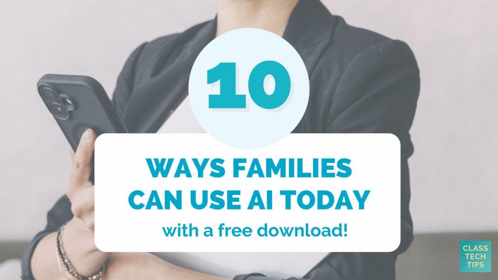 ClassTechTips's tweet photo. 🏫 Families often ask: what can we actually do with AI at home?

📝 This blog post has 10 simple prompts you can share at your next family event

🔗 Plus a free PDF download to share... https://t.co/zJIBLEQjAs https://t.co/jyMkcJBSq8