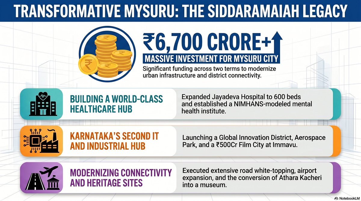 voiceofmysuru's tweet photo. @siddaramaiah is the best thing that happened to Mysuru in recent years.
By notifying #BruhatMysuru and allocating lands for the international stadium, he has effectively laid the foundation for the Modern Mysuru Metropolis.
However, he could have been a little bullish about his own home town getting an IIT.
Anyways, Siddaramaiah’s name will be etched in golden words when it comes to the development of Modern Mysuru.
ತುಂಬು ಹೃದಯದ ಧನ್ಯವಾದಗಳು ತಮಗೆ
🙏🏼💐🔥