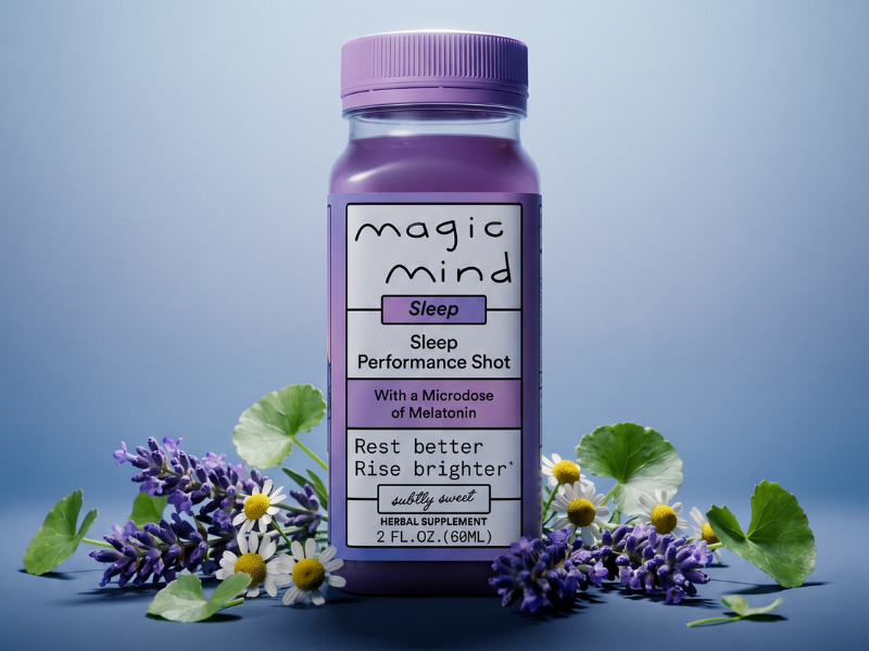 cpgwire's tweet photo. Magic Mind just released its newest Sleep Performance Shot. 

The new product combines a thoughtful dose of plant-based melatonin with calming ingredients like Lavender, Chamomile, Lemon Balm, Magnesium Glycinate, Ashwagandha. and L-Theanine.

Magic Mind’s new Sleep Performance Shot also comes with a sleep score guarantee: consumers can try the formula for 15 nights and receive a refund if their sleep score does not improve on their preferred sleep tracker.

The new SKU is available online and will launch at Sprouts, H-E-B, New Seasons Market, and Central Market in June.
