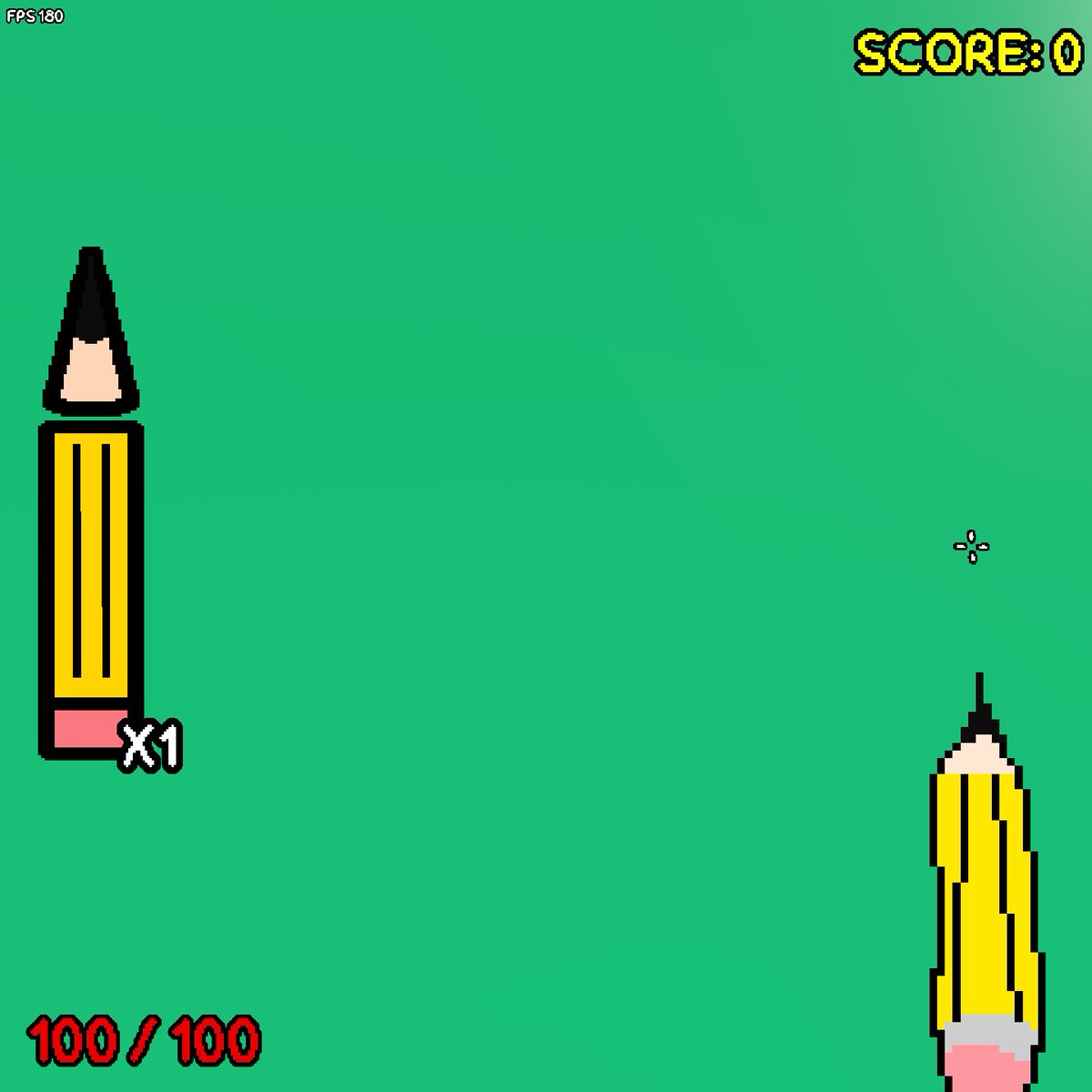 ArDevGames's tweet photo. i decided to remove the pencil ui because it was taking up too much screen space and since you can already see the pencil getting visually shorter and duller in real time, the extra ui was unnecessary. so does it look cleaner now?

#gamedev #godotengine #ui #retro https://t.co/UEjuJOchlg