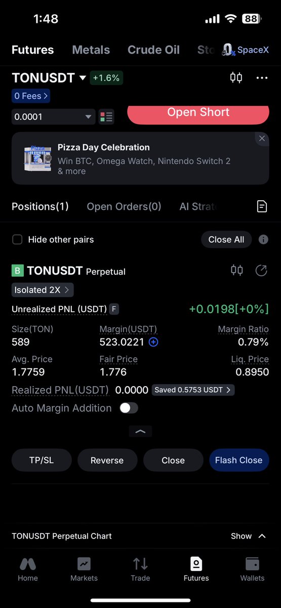 TheRealFijiX's tweet photo. First Trade Mexc https://t.co/Jvhrh5pCTE