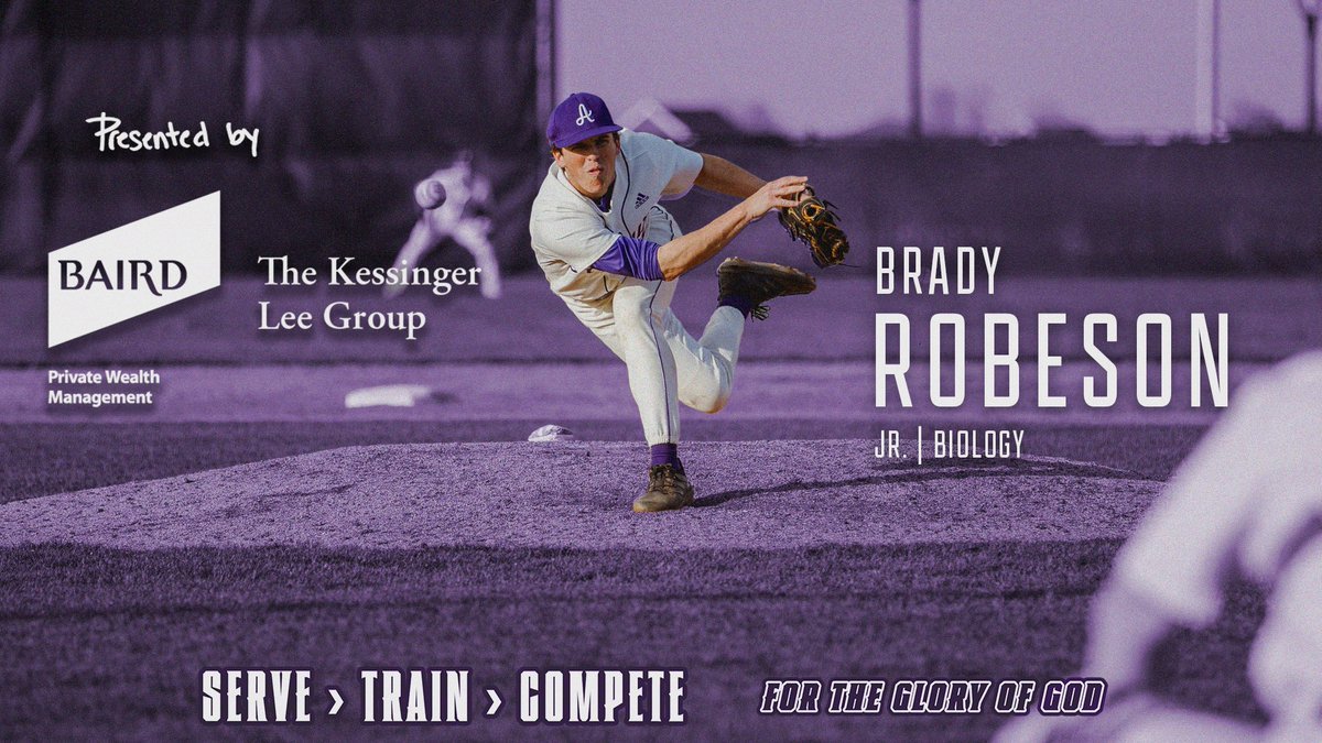 AsburyEagles's tweet photo. Kessinger Lee Featured Athlete‼️

@AsburyBaseball Brady Robeson is a Junior, majoring in Biology🙌

🗒️➡️ https://t.co/jVlipJoJ2f

#TeamAU || #ServeTrainCompete https://t.co/4JMmB2CL09