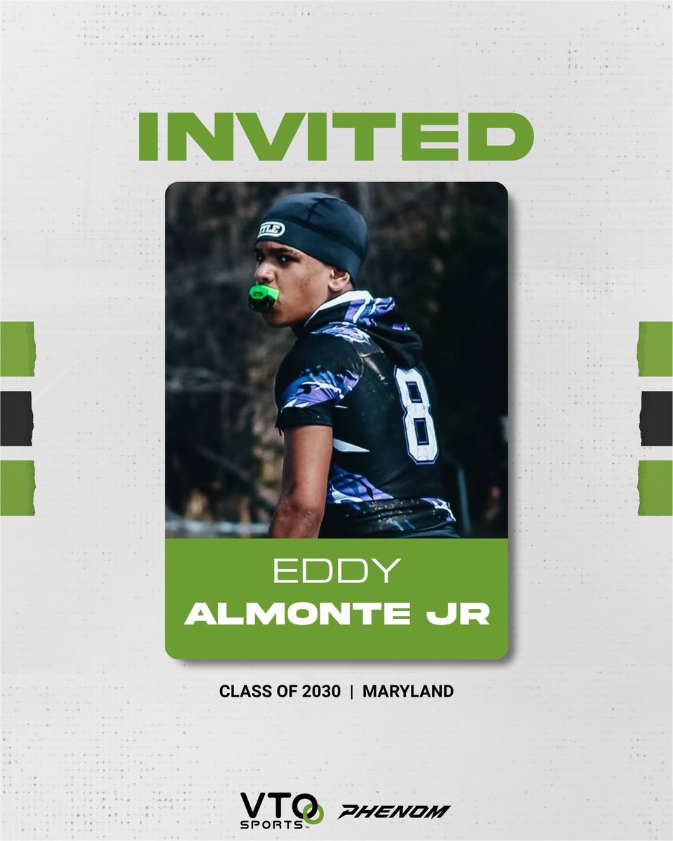 EddyAlmonte2011's tweet photo. Blessed to invited to phenom VTO camp  @WiHiFB @Coach_Ehrsam @M1skudd #blessed #staydown #widereceiver https://t.co/BB9j5vh87G