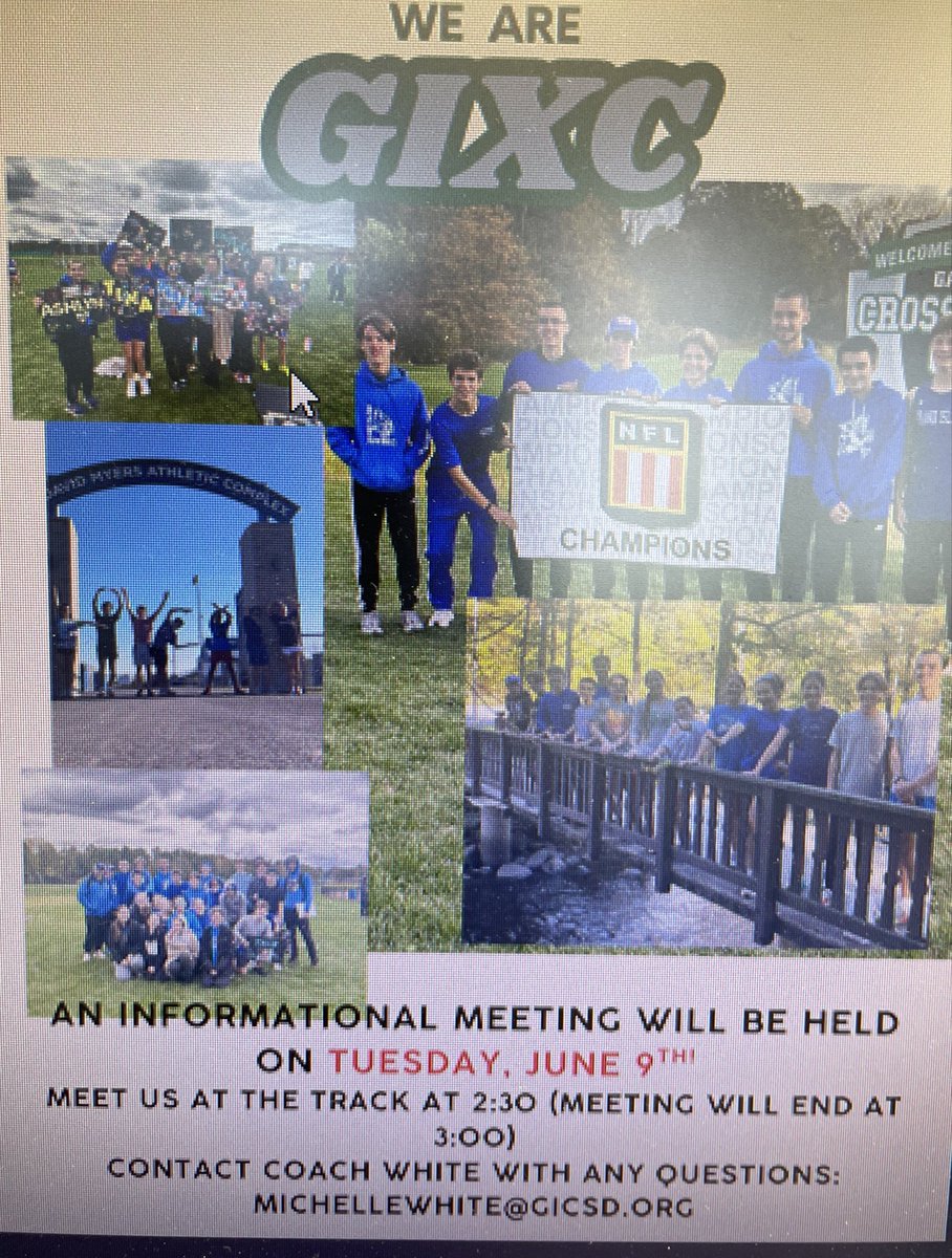 GIXC13's tweet photo. Come join our Fall Family!!! An informational meeting will take place June 9th at 2:30. https://t.co/SZKYOVkcty