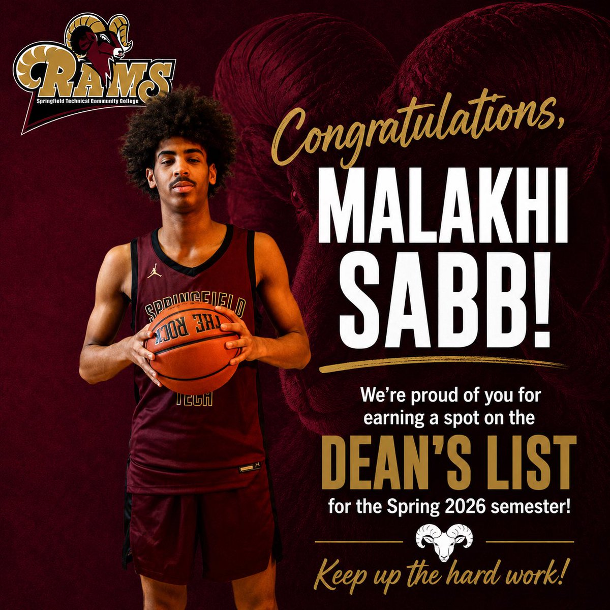 STCCMBB's tweet photo. Hard work on the court and in the classroom 👏🏽📚🏀

Congratulations to Malakhi Sabb on earning Dean’s List honors for the Spring 2026 semester! Your dedication, discipline, and commitment to excellence continue to make the Rams community proud. https://t.co/7CCIJLcPJM