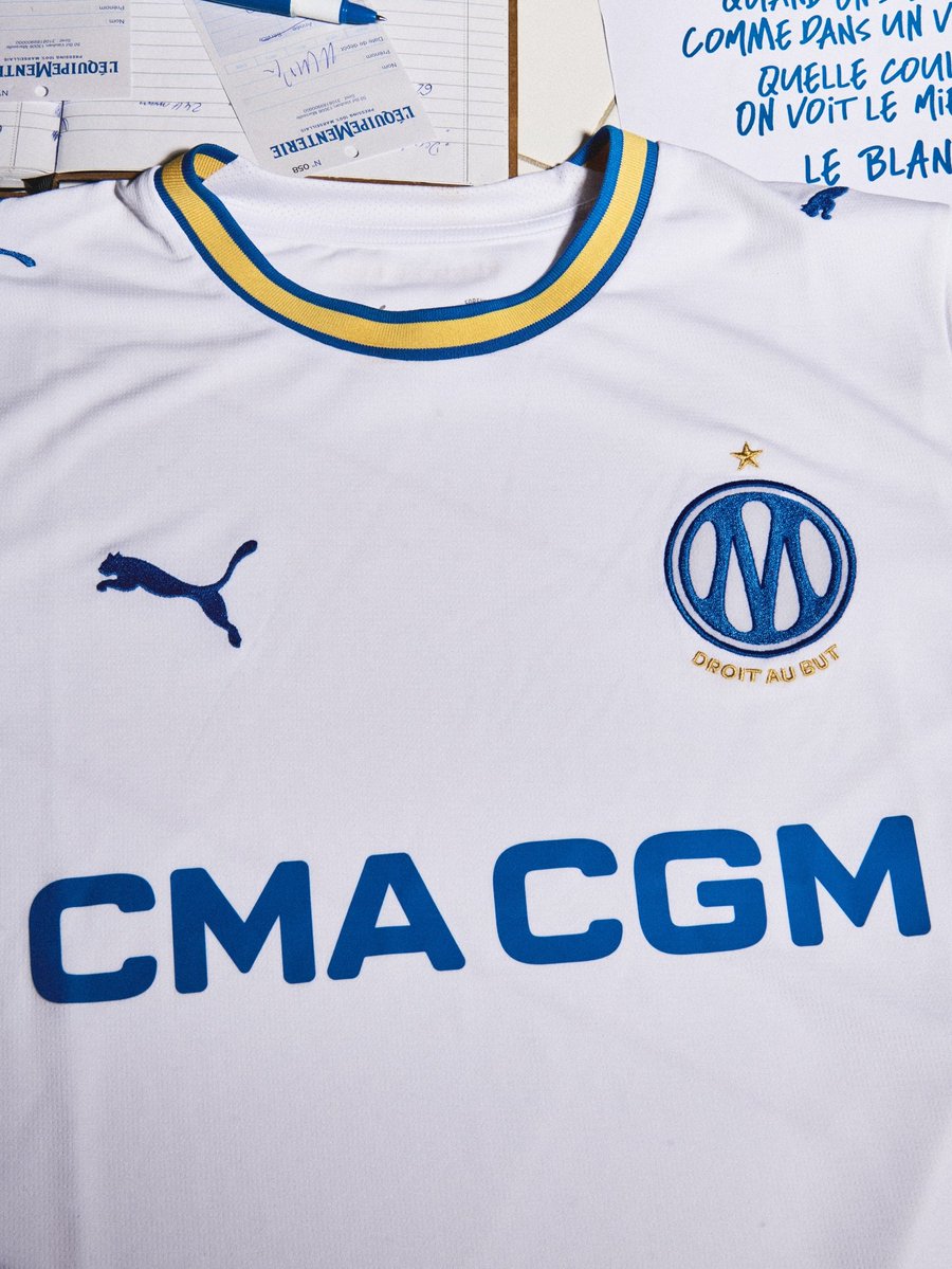 marcadegol's tweet photo. ⚪️🇫🇷 Olympique de Marseille presentó su nueva camiseta 26/27 x @pumafootball, estrenando su nuevo escudo.

¿Qué te parece? https://t.co/kXdP9yIyyZ
