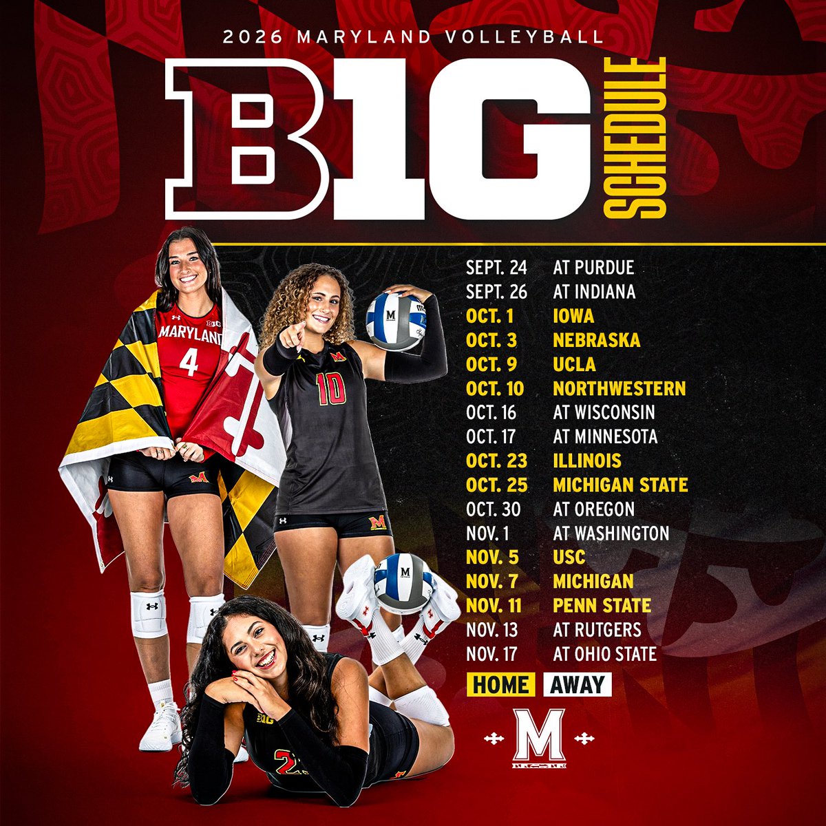 TerpsVolleyball's tweet photo. Booked and busy 📅

📰 https://t.co/JV7jEFwtVN https://t.co/iMi6MzXpZR