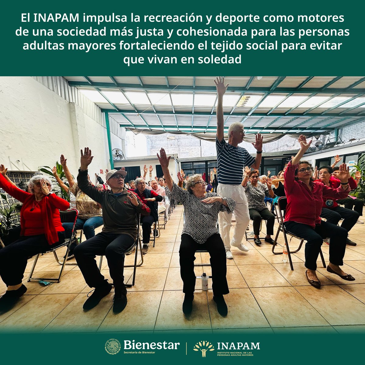 INAPAM's tweet photo. Blog 👉 https://t.co/BaQw73989M
El #INAPAM invita a las #PersonasAdultasMayores a #Sumarse a las #Actividades en sus #CentrosCulturales y #Clubes para mejorar su #Salud #Física y #Mental y así #Prevenir la #Soledad y el #Aislamiento para un #Envejecimiento #Activo y #Pleno https://t.co/ILzllTtgrD