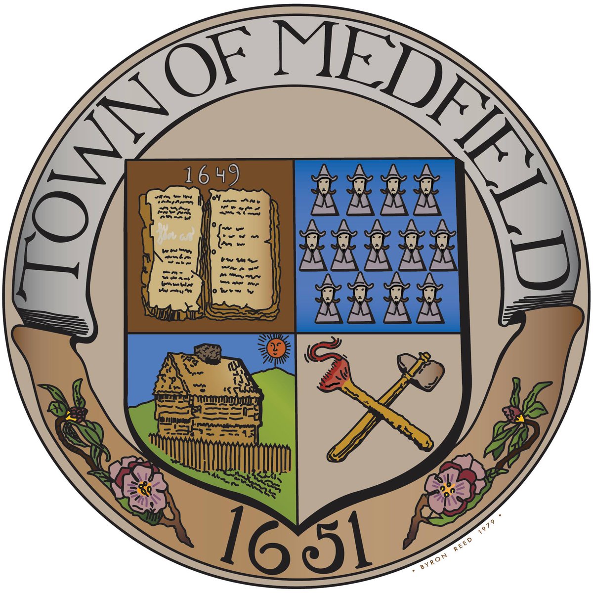 NorfolkDeeds's tweet photo. In celebration of the Town of Medfield’s 375th anniversary and the 250th anniversary of the signing of the Declaration of Independence, we want to recognize patriots like Ephraim Chenery, who became local legend when while plowing his field he left to answer the Lexington Alarm. https://t.co/Xo5QkWILar