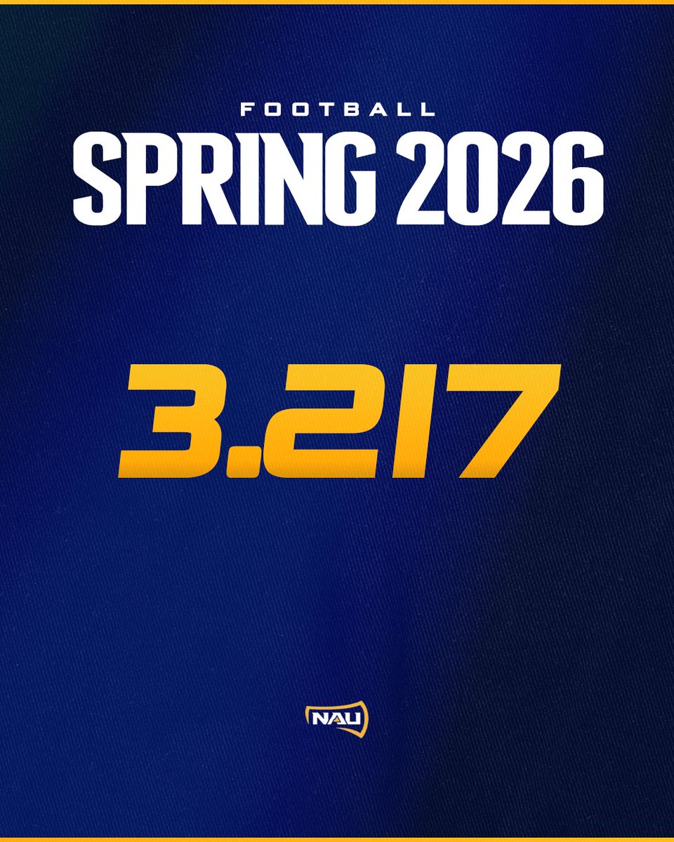 NAU_Football's tweet photo. Another standout semester by the guys in the classroom ✔️

#RaiseTheFlag | #7KBuilt https://t.co/ABE5tZJc9N