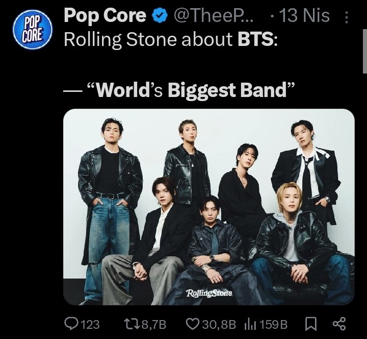 jkdwee_'s tweet photo. Bts'i biliyorsun ama Bts'ten buyuk oldugunu iddia ettigin herhangi bi apop grubunun ismini bilipte tek bir ornek gösteremiyorsun 😛 https://t.co/bpdQUJMqQ6