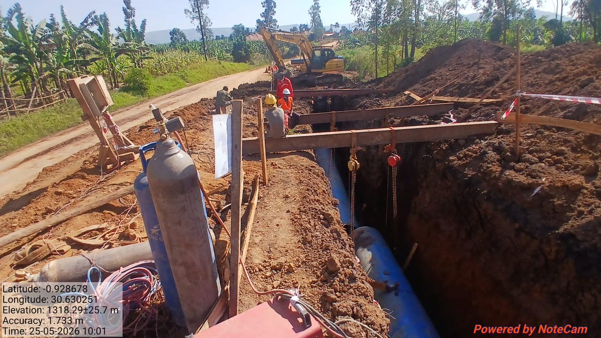 Chrbertconsult's tweet photo. On 25th May 2026, works on the swamp crossing section from Rutooma Cell to Kabuyanda Town Council continued steadily and are now in the final phase of completion. This progress marks an important step toward improving transport and connectivity within the community. https://t.co/guWn6KY2m0