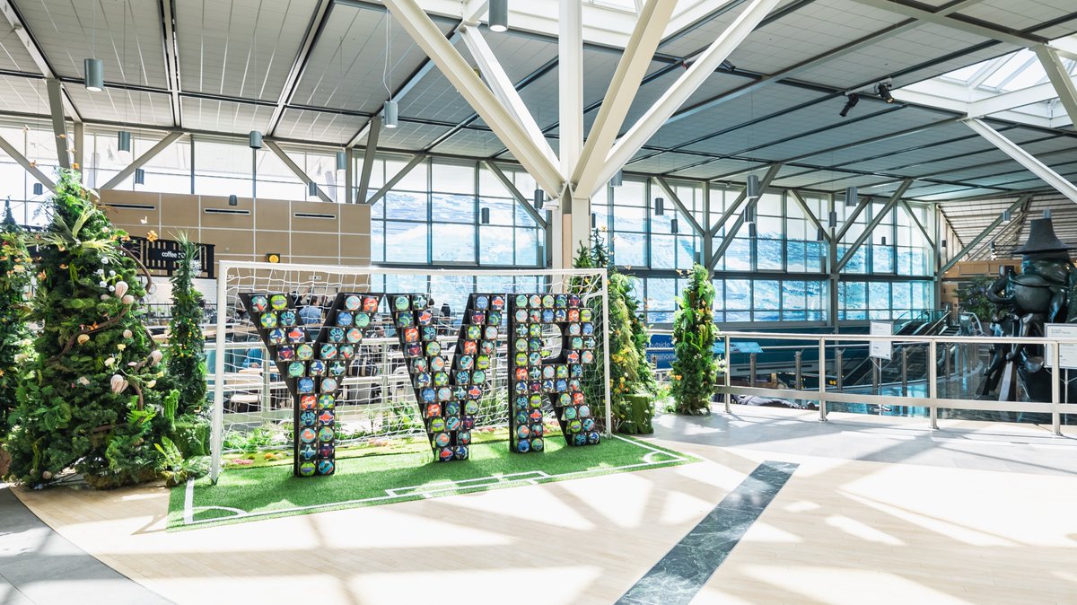 yvrairport's tweet photo. Kickoff for FIFA World Cup 2026™ is less than 2 weeks away in Vancouver! From biometric boarding to packing tips, brush up on everything you need to know for a seamless journey through YVR before the big game. Learn more: