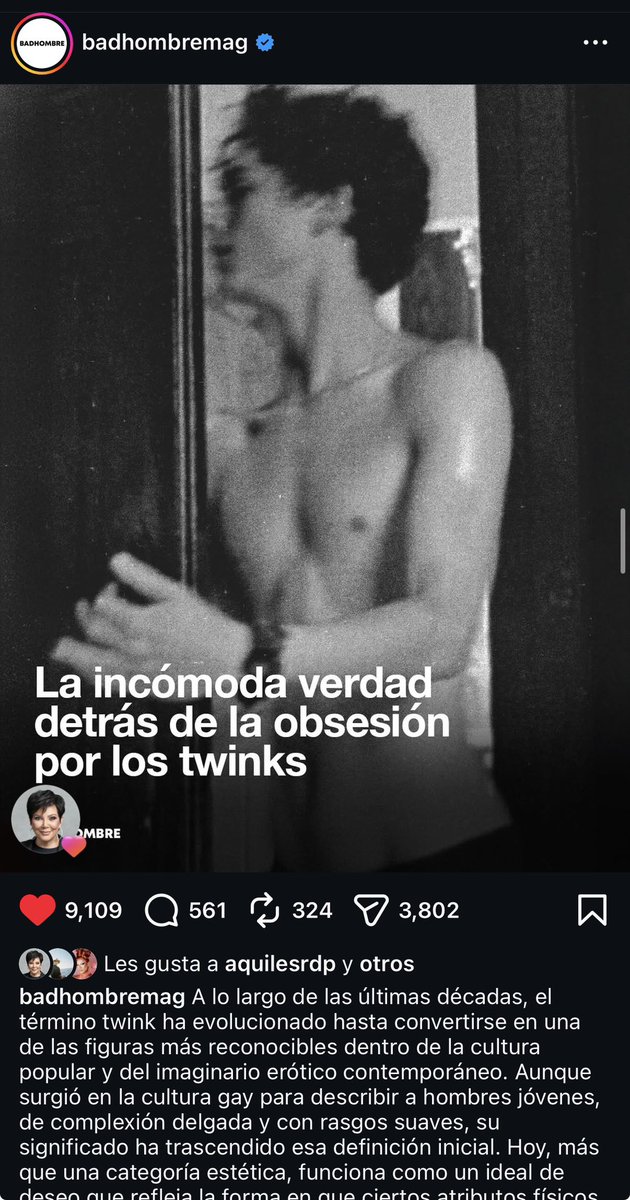 sanmapel's tweet photo. Mucha atacada con este post de BadHombre que habla sobre los twinks. ¿Qué pasó preciosas? Si sus gustos no tienen nada de pdfs por qué se atacan tan gacho? ¿Qué les triggerea tanto de esto? https://t.co/FmRdkwU7bG