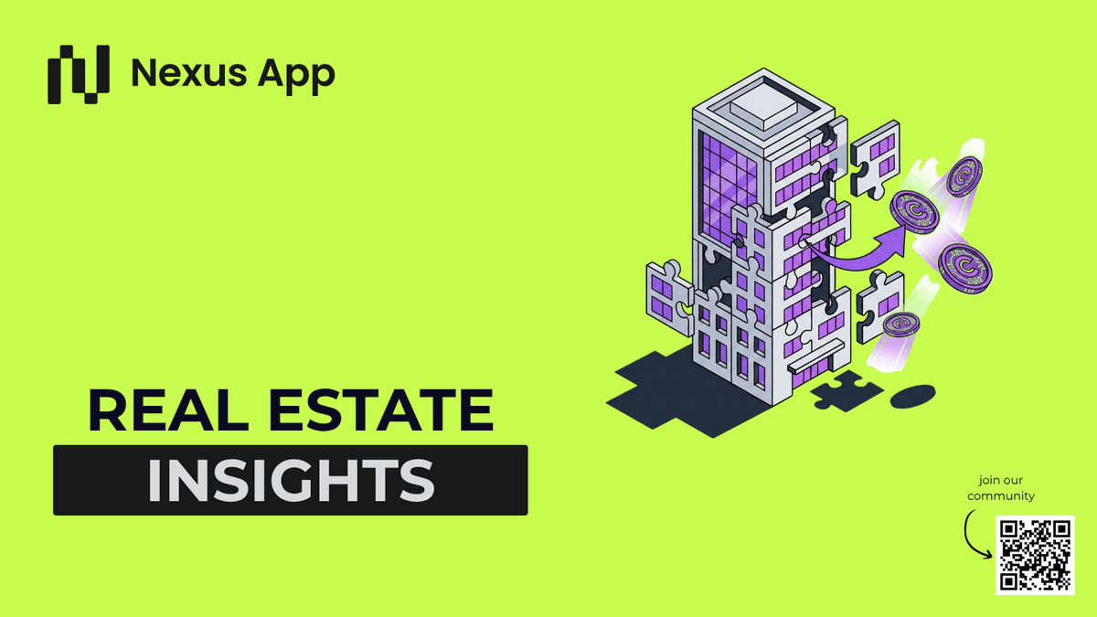 ProjectN3xusApp's tweet photo. Project Nexus real estate insights 🏚️

Real estate is becoming more relevant again for smaller portfolios, not because full property ownership has gotten easier, but because access is slowly changing for people who want exposure without buying a whole building, which matters as much as following a REIT like $VNQ.

RWA market value kept rising:
Tokenizer's latest weekly update showed distributed real-world asset value reaching $33.99B, with holder growth accelerating again. That matters because adoption is reflected in market size and participation, not just in marketing.

Tokenized real estate stayed near the half-billion mark:
Last week's RWA weekly data put tokenized real estate at about $448.52M. That matters because the category is no longer theoretical; it is becoming a measurable slice of on-chain finance.

Corporate stablecoin use is growing:
SocGen said clients are increasingly exploring stablecoins for cash and collateral management. That matters because tokenized money is becoming part of real financial workflows, which supports broader adoption of tokenized assets.

Tokenized assets are connecting to major blockchains:
NUVA is linking Figure's roughly $19B of tokenized assets to Ethereum. That matters because deeper blockchain connectivity can improve liquidity and visibility for tokenized finance as a whole.

Legal structure is becoming clearer:
Reuters' recent practical guide on U.S. asset tokenization highlights real estate tokenization through ownership interests or economic rights. That matters because better legal design makes the space easier to trust and scale.

➡️ Our app launch is coming soon, and at Project Nexus, you will be able to invest directly in tokenized real estate with less capital than traditional property investing usually requires.