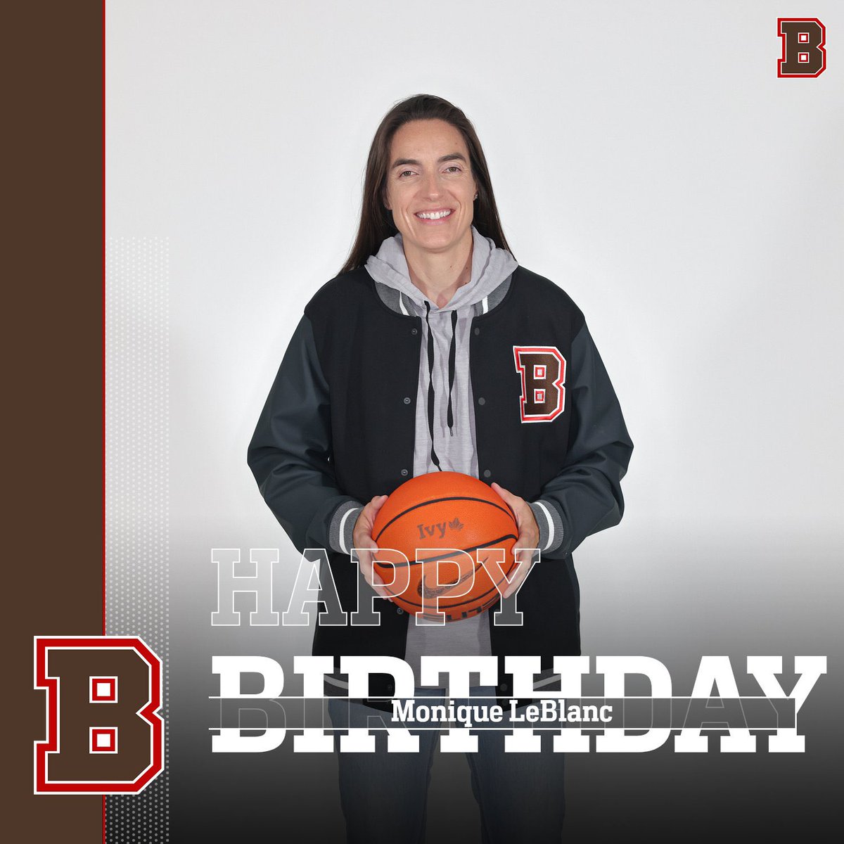 BrownU_WBB's tweet photo. Wishing a very happy birthday to our fearless leader! 🤎🔥 We’re so thankful to have you as the head of our program and hope this next year is the best one yet! 

#EverTrue #NEXT https://t.co/NJrkZCcCWk