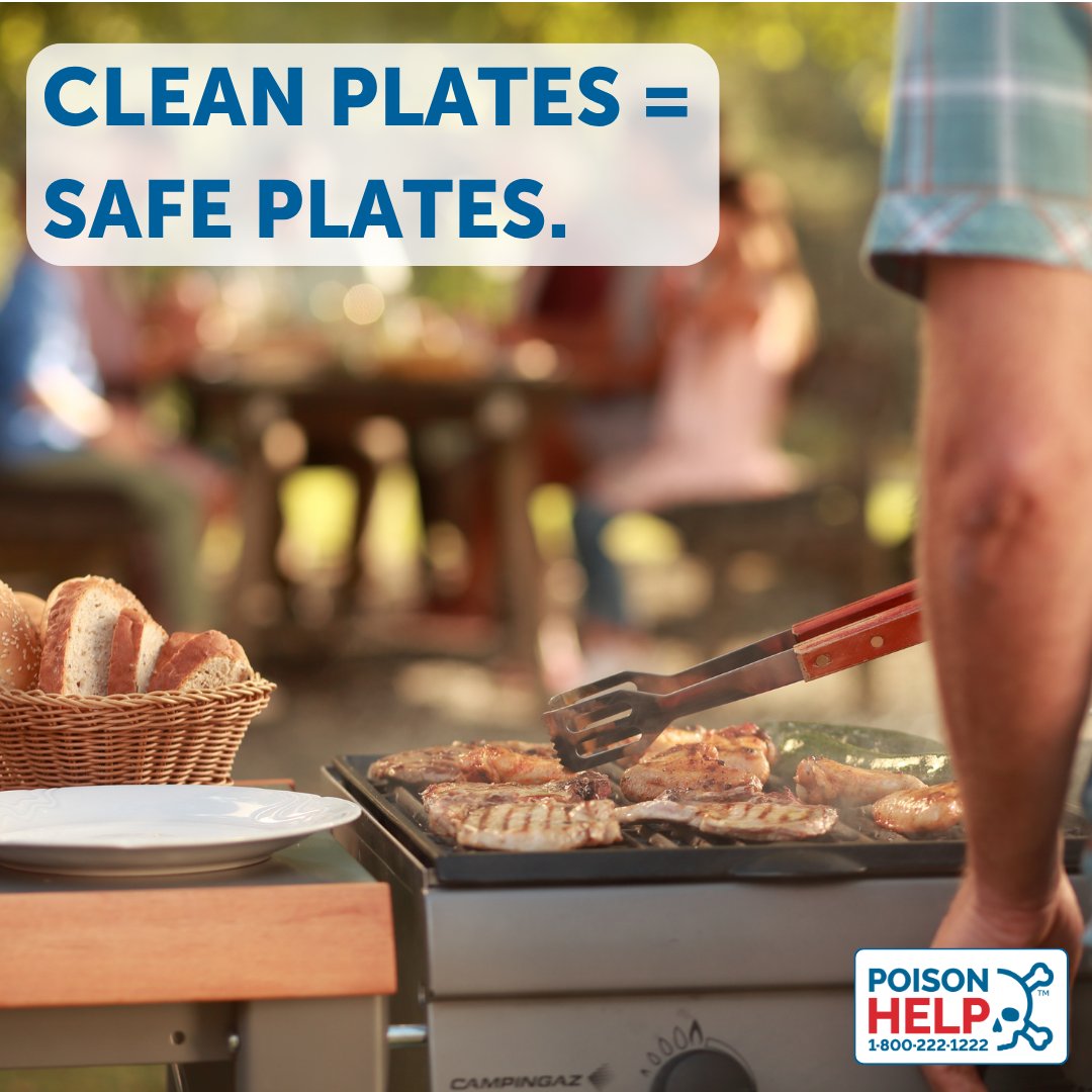 KSPoisonCenter's tweet photo. Serving up something delicious? Make sure cooked food never touches a plate that held raw meat, poultry, seafood, or eggs. Fresh utensils and clean platters are a must.
#FoodSafety #PreventPoison https://t.co/VcRqBxzem0
