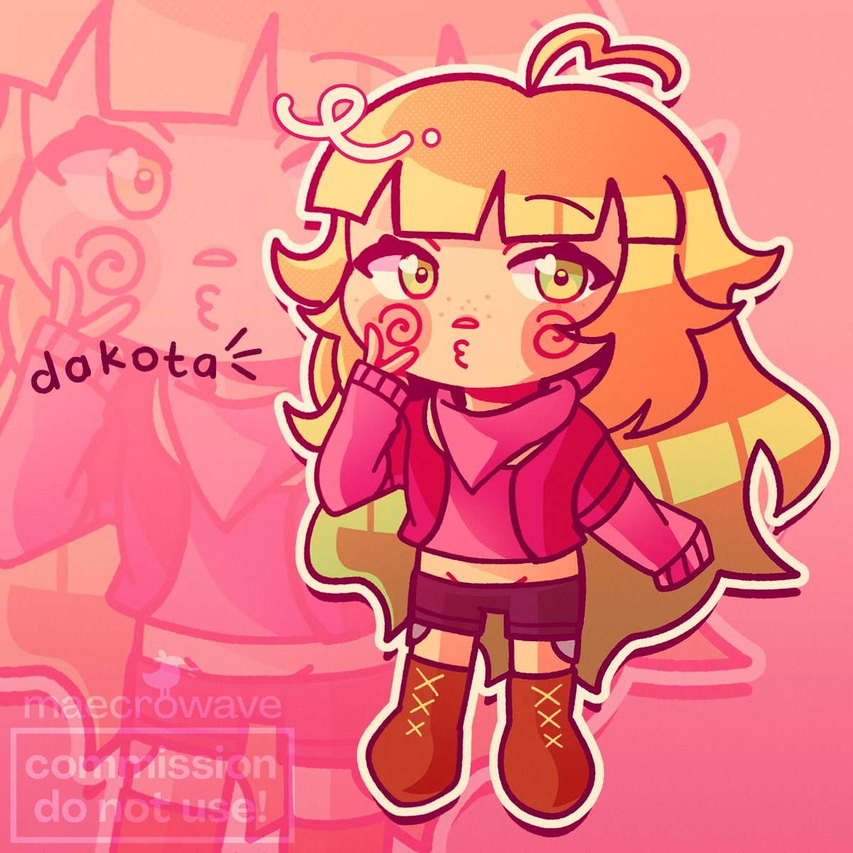 maecrowaved's tweet photo. squishy chibi commissions for @Dakotaii_ !! thank you so SO much for buying once again ;D !! 💚⭐💗

#VGenComm https://t.co/6YYoTVTC6c