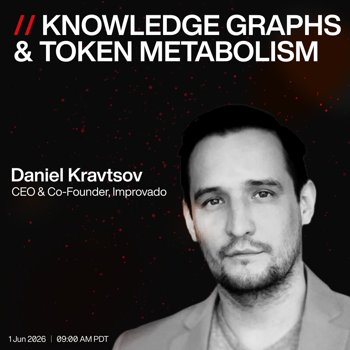 cyberfund's tweet photo. Meet @DanielKravtsov, CEO &amp; Co-Founder of Improvado.

Many companies use AI, but Daniel built one that runs on it. His business and own work live inside the same ontology, with agents operating against the graph.

Demo June 1, plus how value moves through it all. https://t.co/0hezRO0B4Z